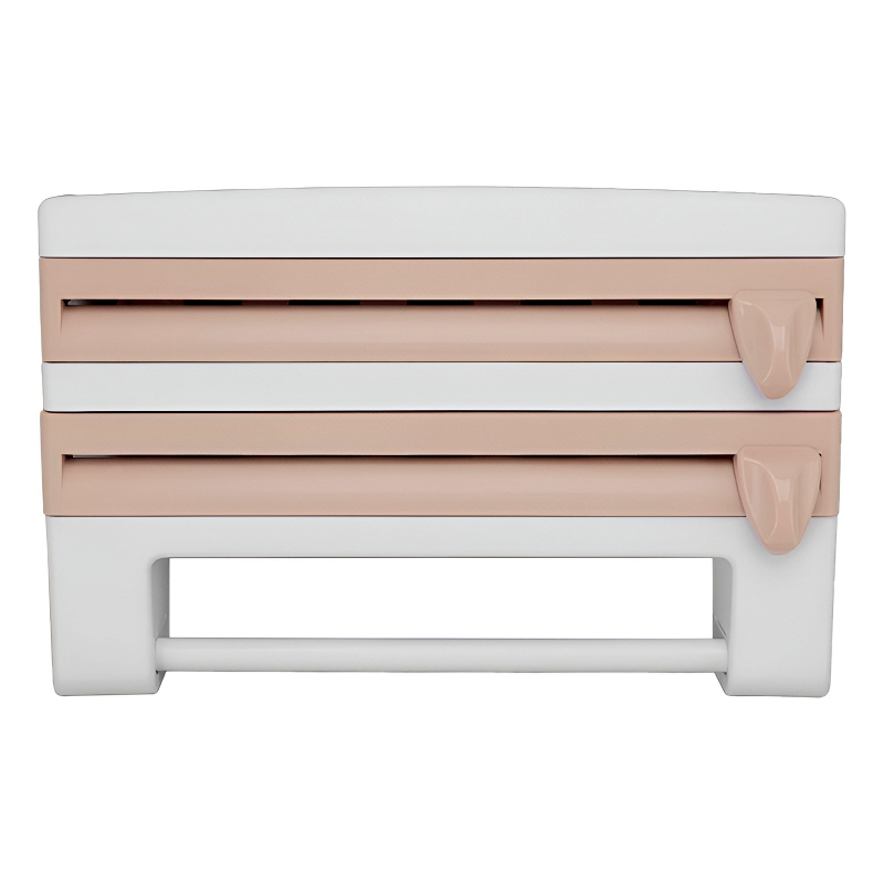 4-in-1 Multi-Purpose Wall-Mounted Kitchen Organizer Shelf with Foil Dispenser - Image 8