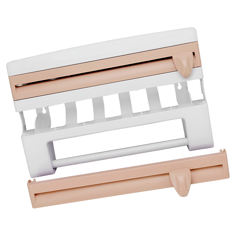 4-in-1 Multi-Purpose Wall-Mounted Kitchen Organizer Shelf with Foil Dispenser - Image 9