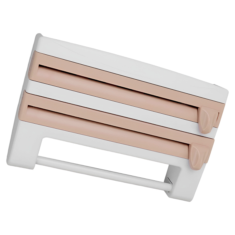 4-in-1 Multi-Purpose Wall-Mounted Kitchen Organizer Shelf with Foil Dispenser - Image 10