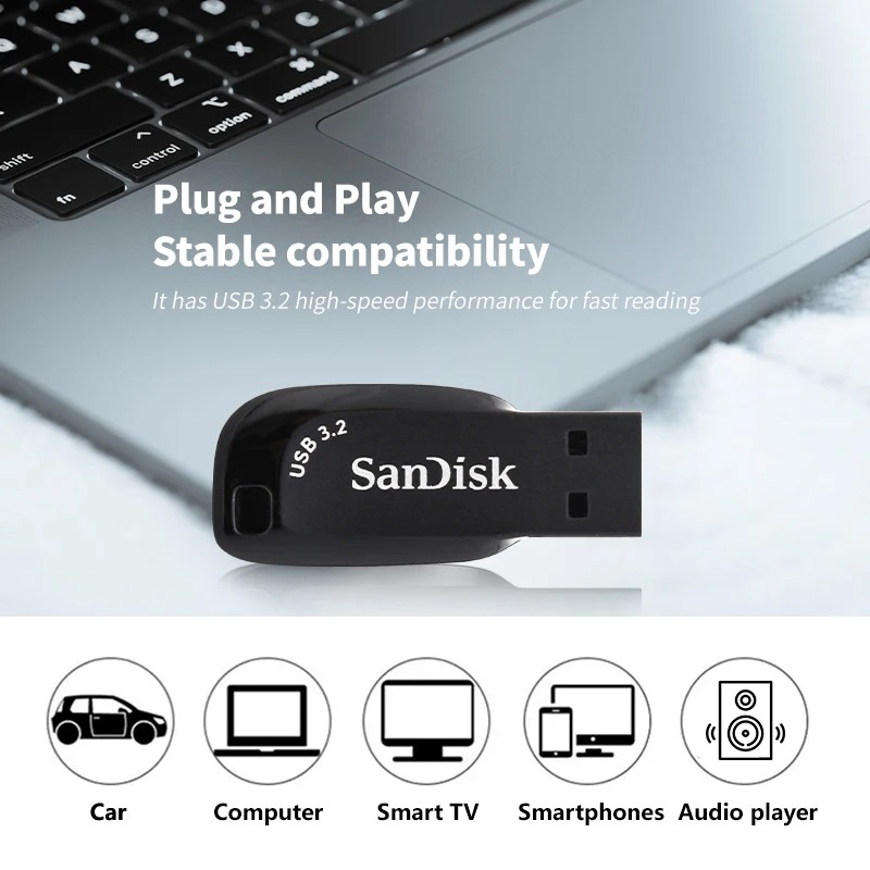 SanDisk Ultra Shift USB 3.2 Flash Drive – High Speed, Compact Design (32GB / 64GB / 128GB) - Image 9