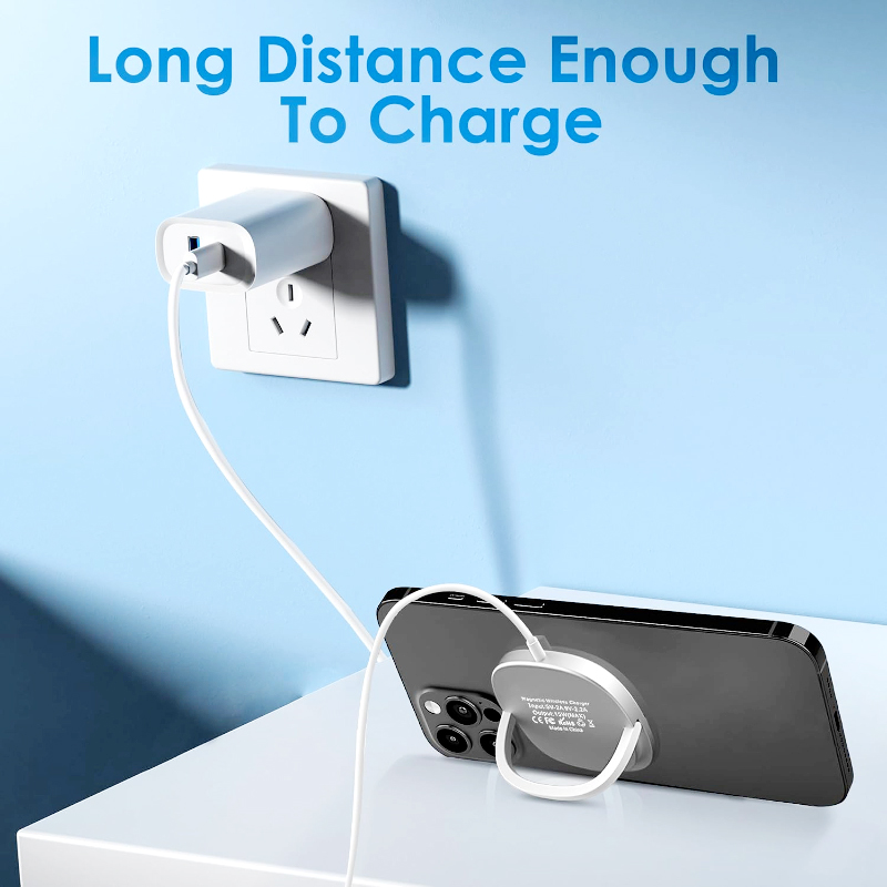 MagSafe Compatible 15W Magnetic Wireless Charger – Slim Charging Pad with Stand, Fast USB-C Quick Charge for iPhone & AirPods - Image 18