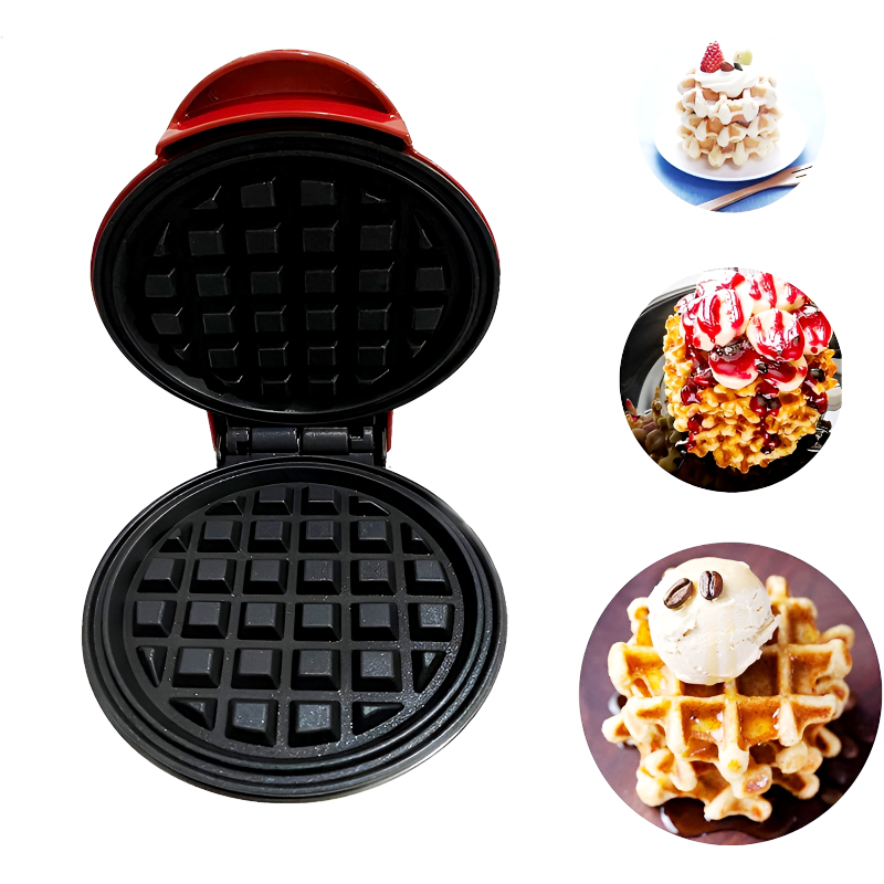Compact 4-Inch Non-Stick 350-Watt Electric Mini Waffle Maker Machine - Image 16