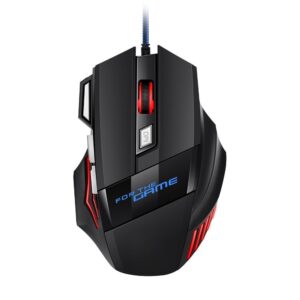 G8 RGB Hyperspeed Gaming Mouse with 3200 DPI Optical Sensor, Customizable RGB Lighting, 7 Programmable Buttons, and Ergonomic Design
