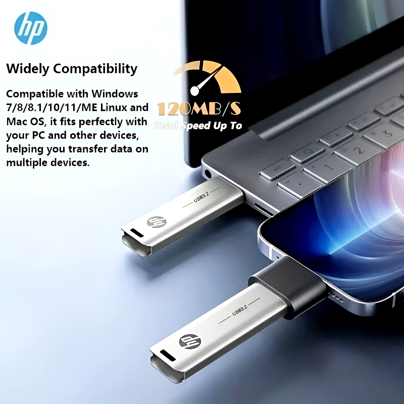 HP x796w High-Speed Metal Slide Design USB 3.2 Flash Drive – 32GB/64GB/128GB - Image 15