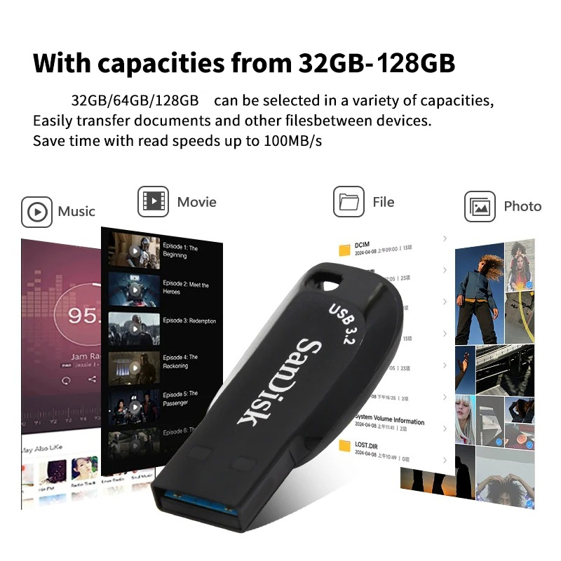 SanDisk Ultra Shift USB 3.2 Flash Drive – High Speed, Compact Design (32GB / 64GB / 128GB) - Image 12