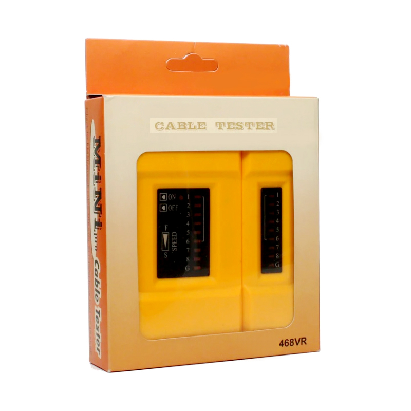 468VR Multi-Function RJ45 RJ11 Network Cable Tester with Remote Unit & LED Display - Image 3