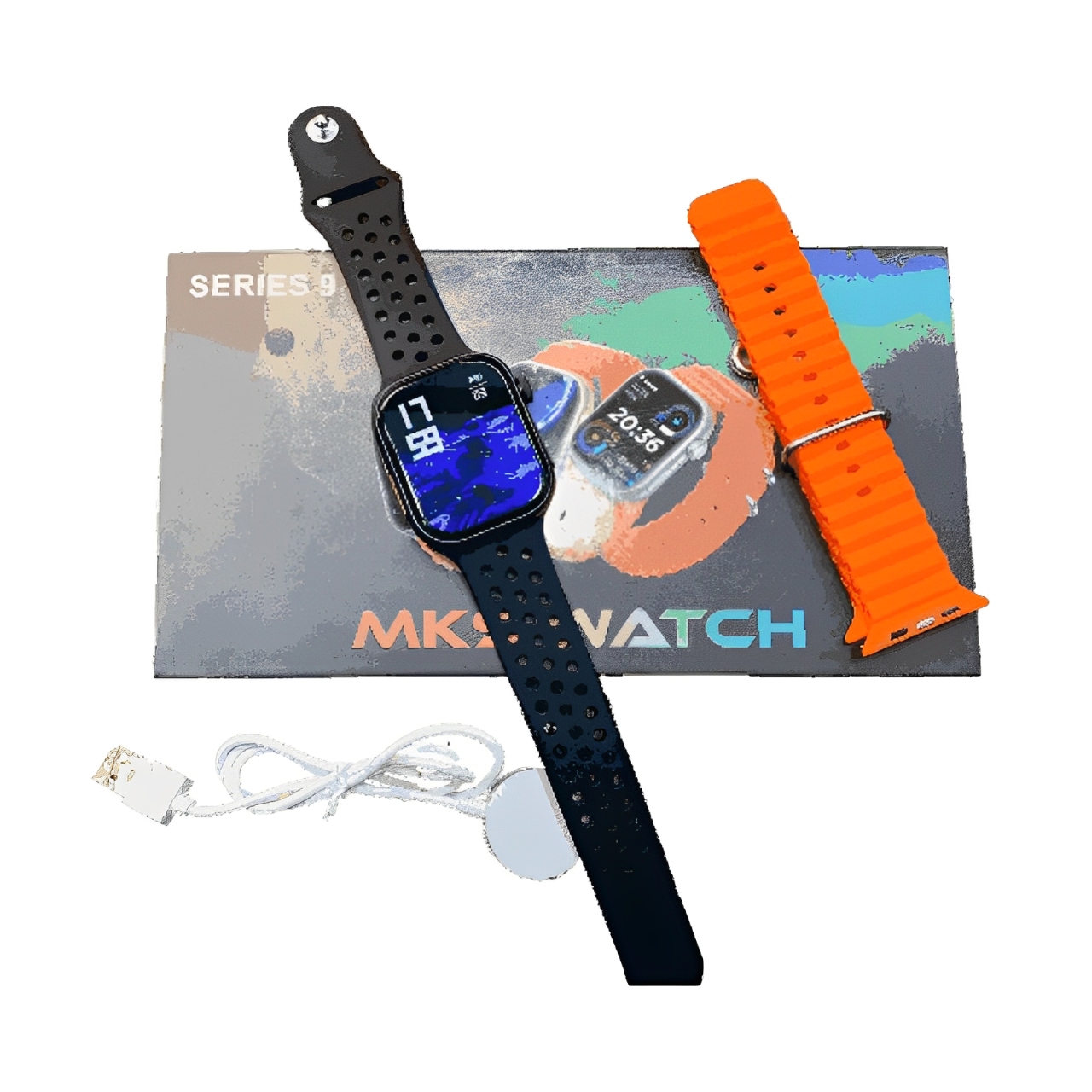 MK9 (Series 9) Ultimate Premium Smartwatch With Stunning 2.5″ Display, Health Tracking, NFC & Wireless Charging. - Image 2