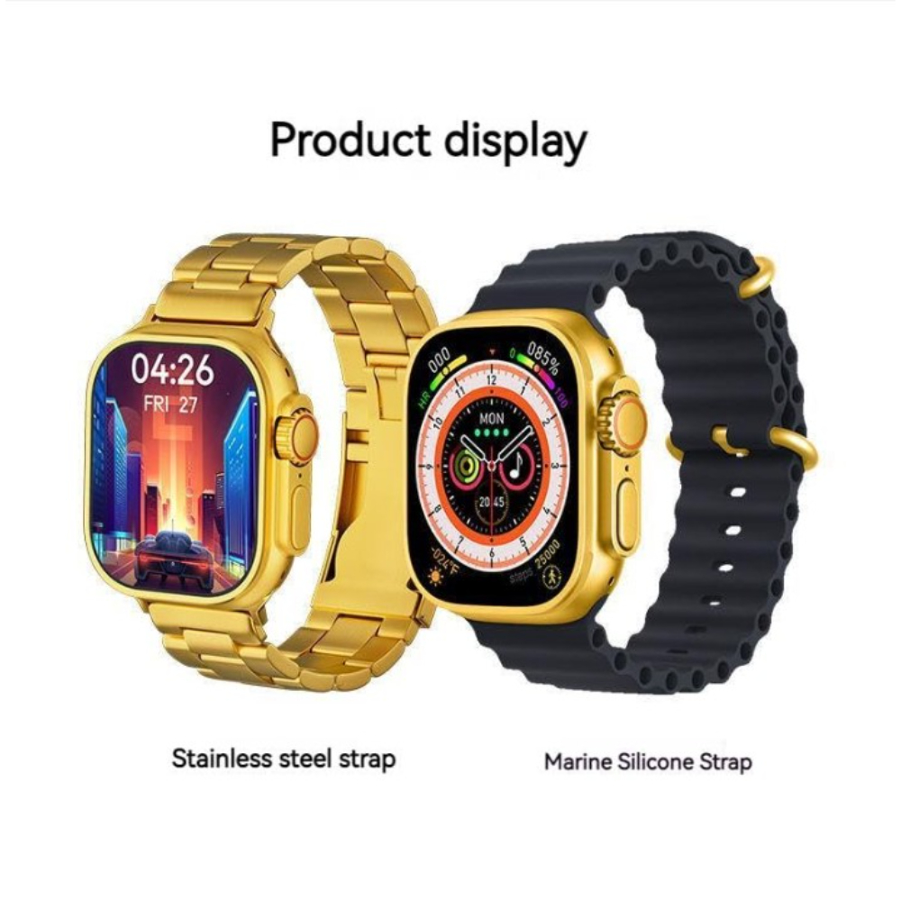 C9 Ultra Max Gold Edition Smart Watch 2.1″ Infinite HD Display, Calls, Health Tracking & Smart Notifications - Image 5
