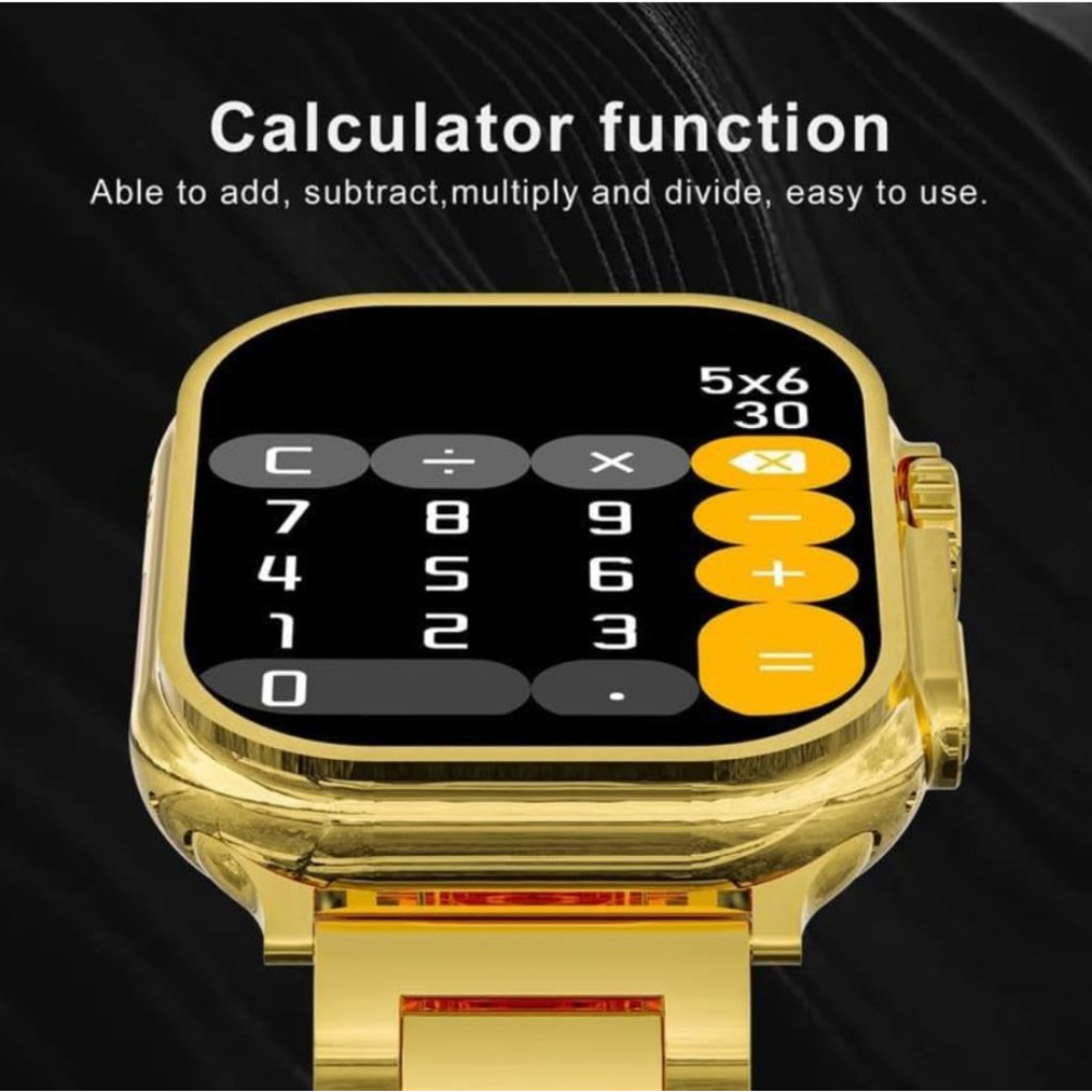 C9 Ultra Max Gold Edition Smart Watch 2.1″ Infinite HD Display, Calls, Health Tracking & Smart Notifications - Image 3