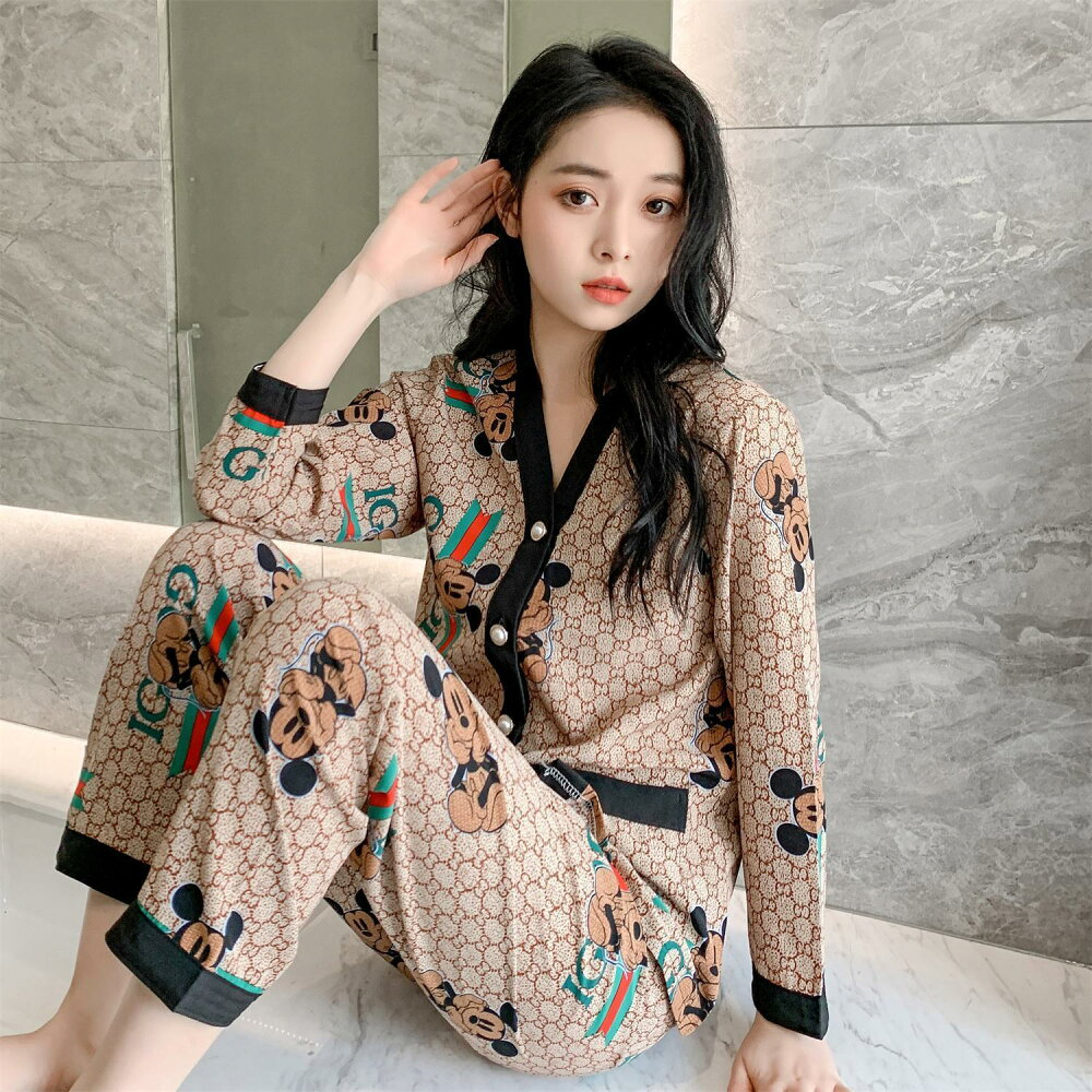 Elegant V-Neck Cardigan Night Suit – Stylish, Breathable, and Comfortable Loungewear for All Seasons - Image 2