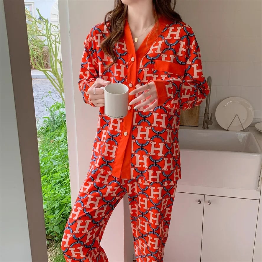 Elegant V-Neck Cardigan Night Suit – Stylish, Breathable, and Comfortable Loungewear for All Seasons - Image 6