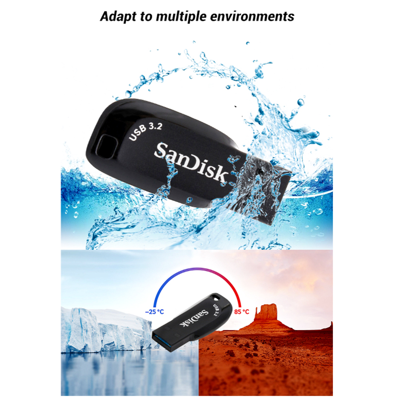 SanDisk Ultra Shift USB 3.2 Flash Drive – High Speed, Compact Design (32GB / 64GB / 128GB) - Image 3