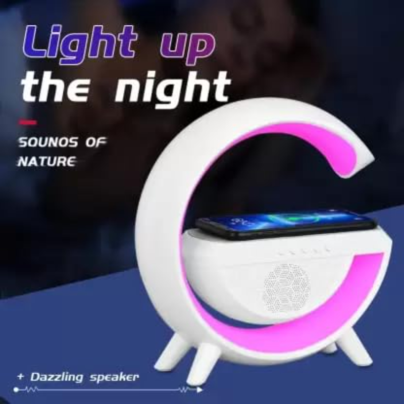 BT-2301 Wireless Phone Charger Bluetooth Speaker With RGB Lighting, FM Radio - Image 19