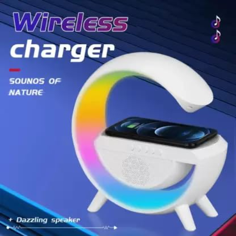 BT-2301 Wireless Phone Charger Bluetooth Speaker With RGB Lighting, FM Radio - Image 16