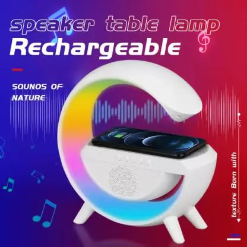 BT-2301 Wireless Phone Charger Bluetooth Speaker With RGB Lighting, FM Radio - Image 7