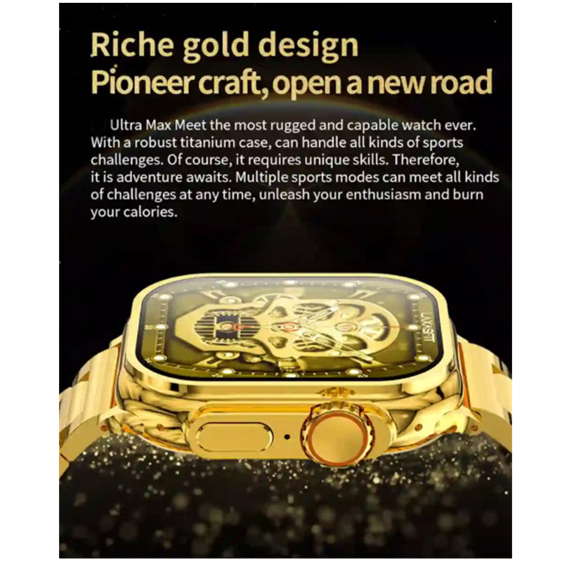 Z76 Ultra Gold Edition Stylish Smartwatch with Large Display, Health & Fitness Tracking, & Long Battery - Image 8