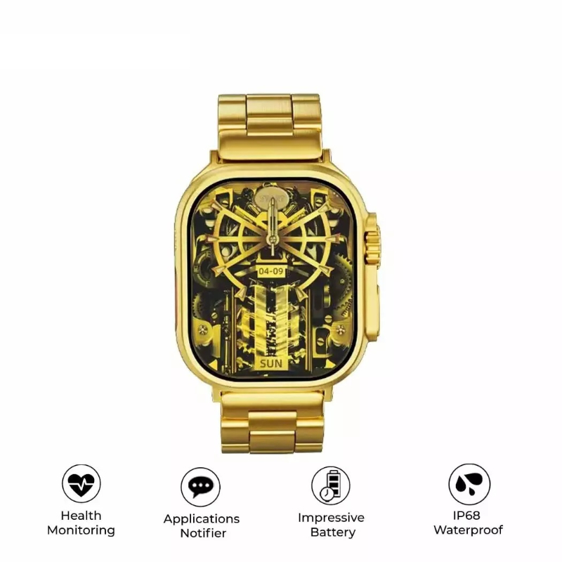 Z76 Ultra Gold Edition Stylish Smartwatch with Large Display, Health & Fitness Tracking, & Long Battery - Image 6