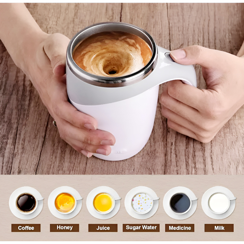 DTM-630 Smart 380ml Portable Automatic Magnetic Self-Stirring Cup - Image 2