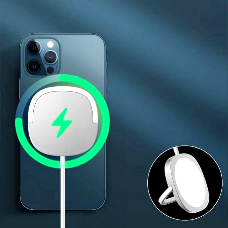 MagSafe Compatible 15W Magnetic Wireless Charger – Slim Charging Pad with Stand, Fast USB-C Quick Charge for iPhone & AirPods - Image 15