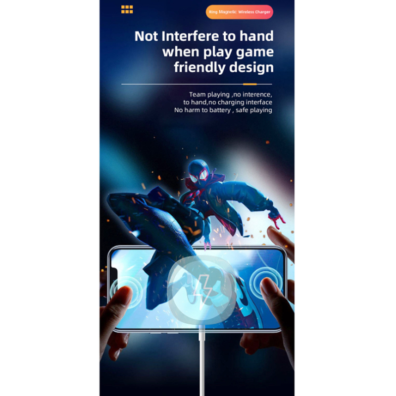 MagSafe Compatible 15W Magnetic Wireless Charger – Slim Charging Pad with Stand, Fast USB-C Quick Charge for iPhone & AirPods - Image 7