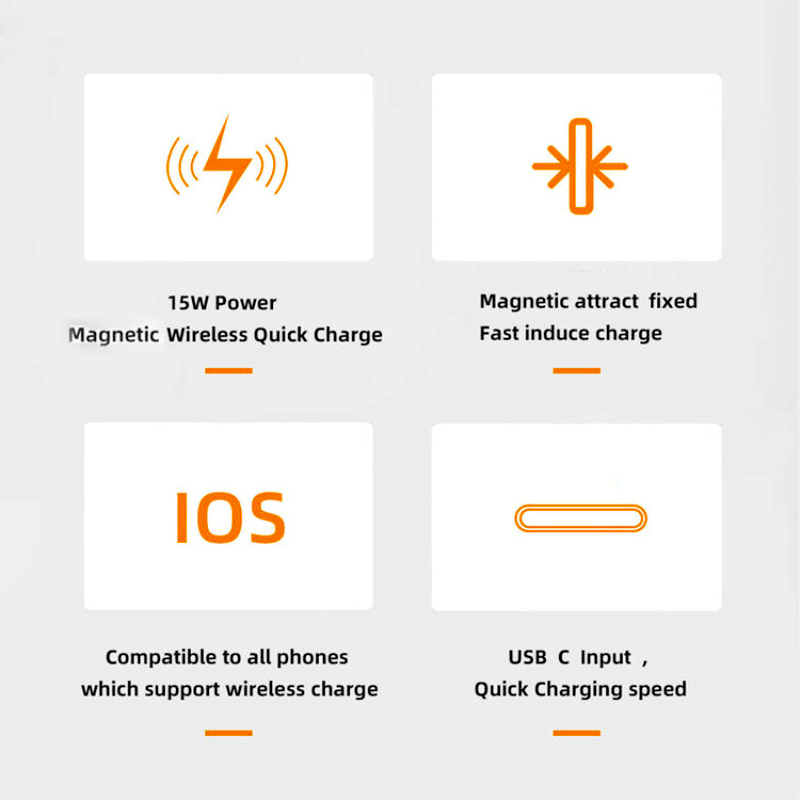 MagSafe Compatible 15W Magnetic Wireless Charger – Slim Charging Pad with Stand, Fast USB-C Quick Charge for iPhone & AirPods - Image 10