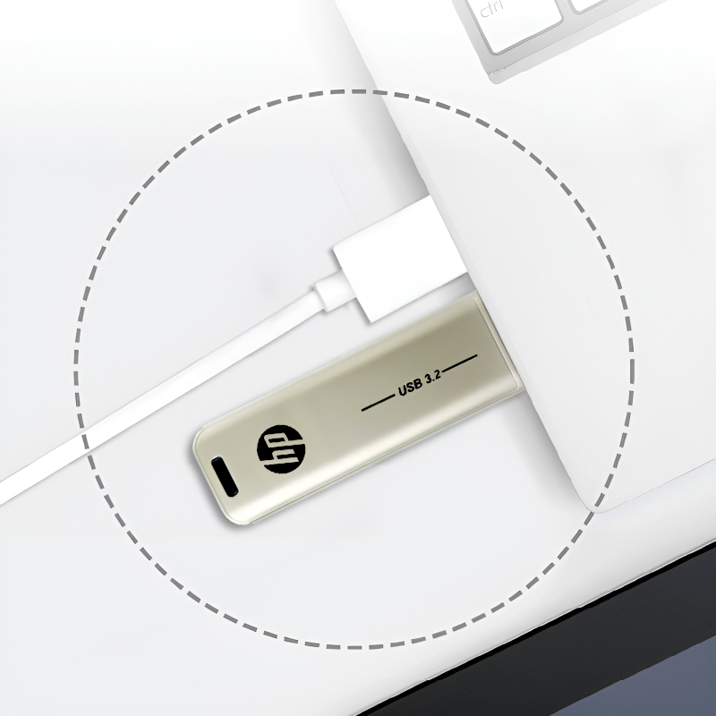 HP x796w High-Speed Metal Slide Design USB 3.2 Flash Drive – 32GB/64GB/128GB - Image 4