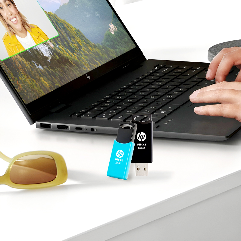 HP 712w Flash Drive – Compact, Capless Design with 32GB, 64GB, or 128GB Capacity - Image 5