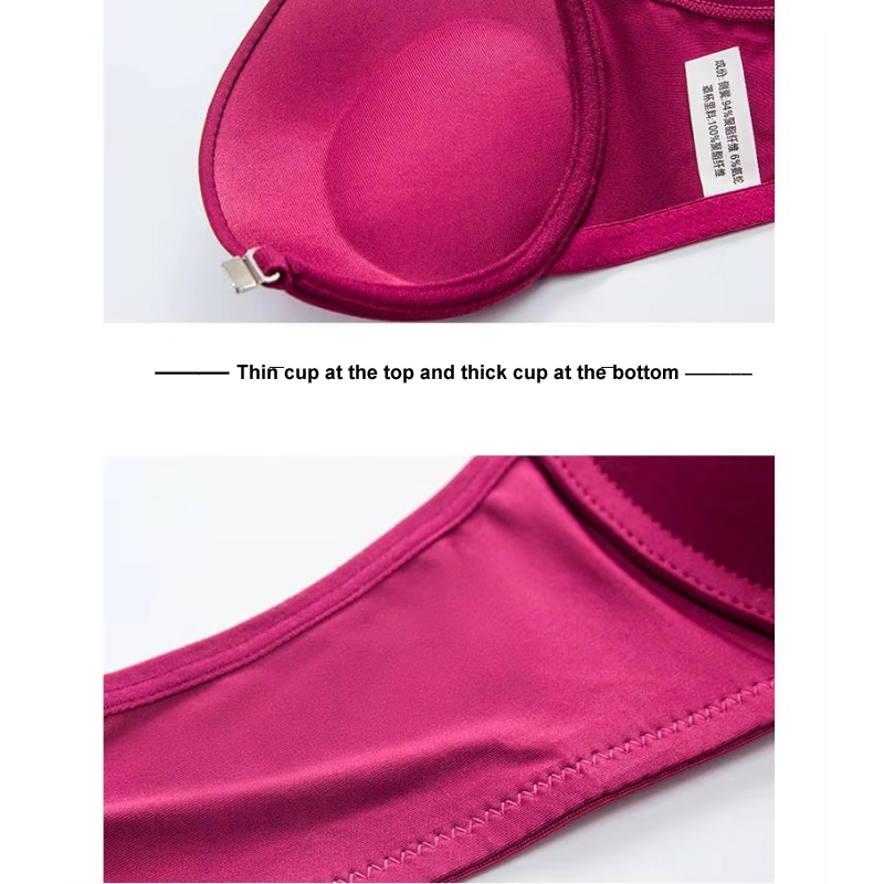 Elegant Butterfly Back Front-Closure Push-Up Bra & Panty Set for Women – Comfortable Everyday Lingerie - Image 11