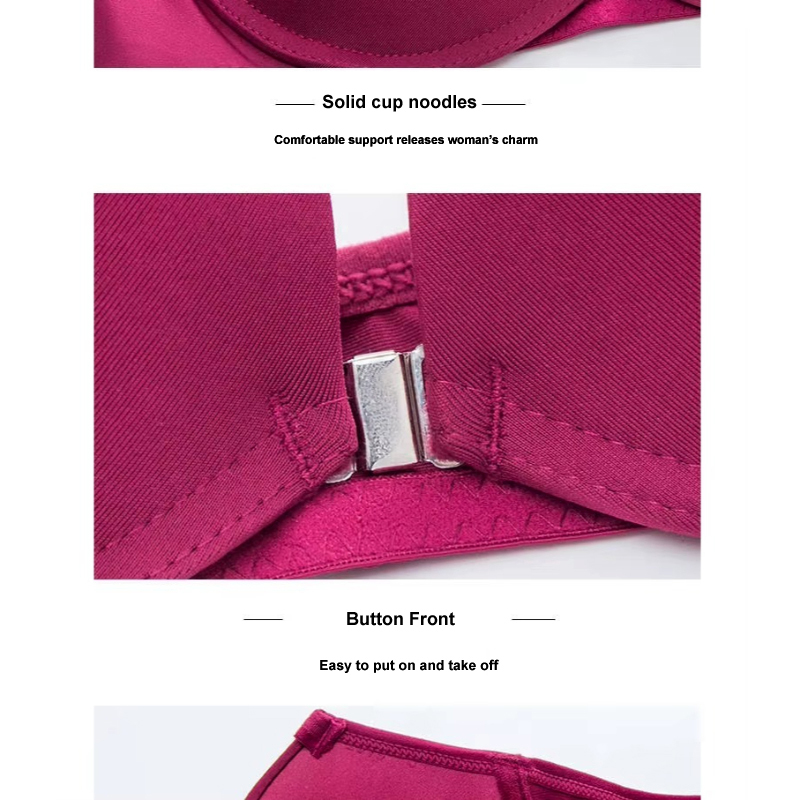 Elegant Butterfly Back Front-Closure Push-Up Bra & Panty Set for Women – Comfortable Everyday Lingerie - Image 13