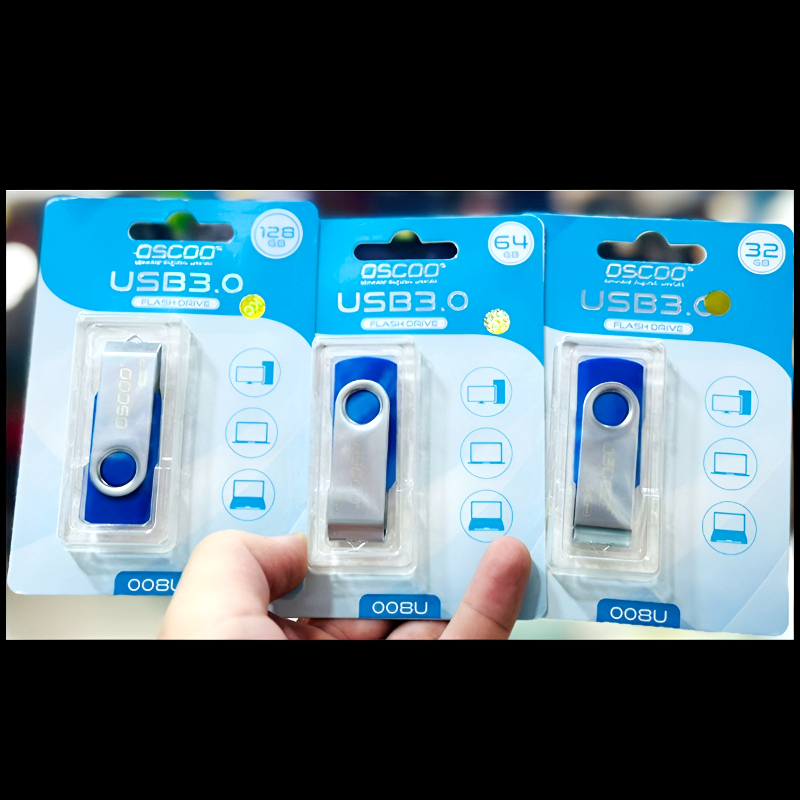 OSCOO 008U Classic Swivel USB 3.0 Flash Drive – 100% Original, 32GB/64GB/128GB High-Speed Pen Drive - Image 2