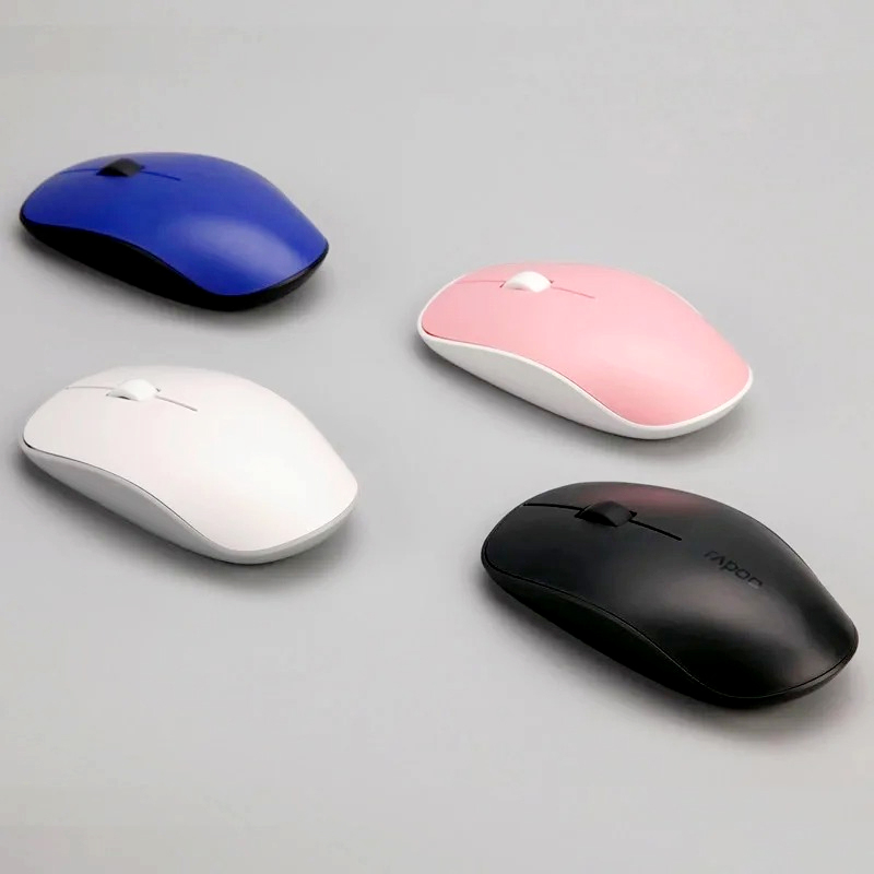 Rapoo M200 Silent Multi-Mode Wireless Mouse – Bluetooth 3.0/4.0 & 2.4GHz, 1300 DPI, Ultra-Slim Design