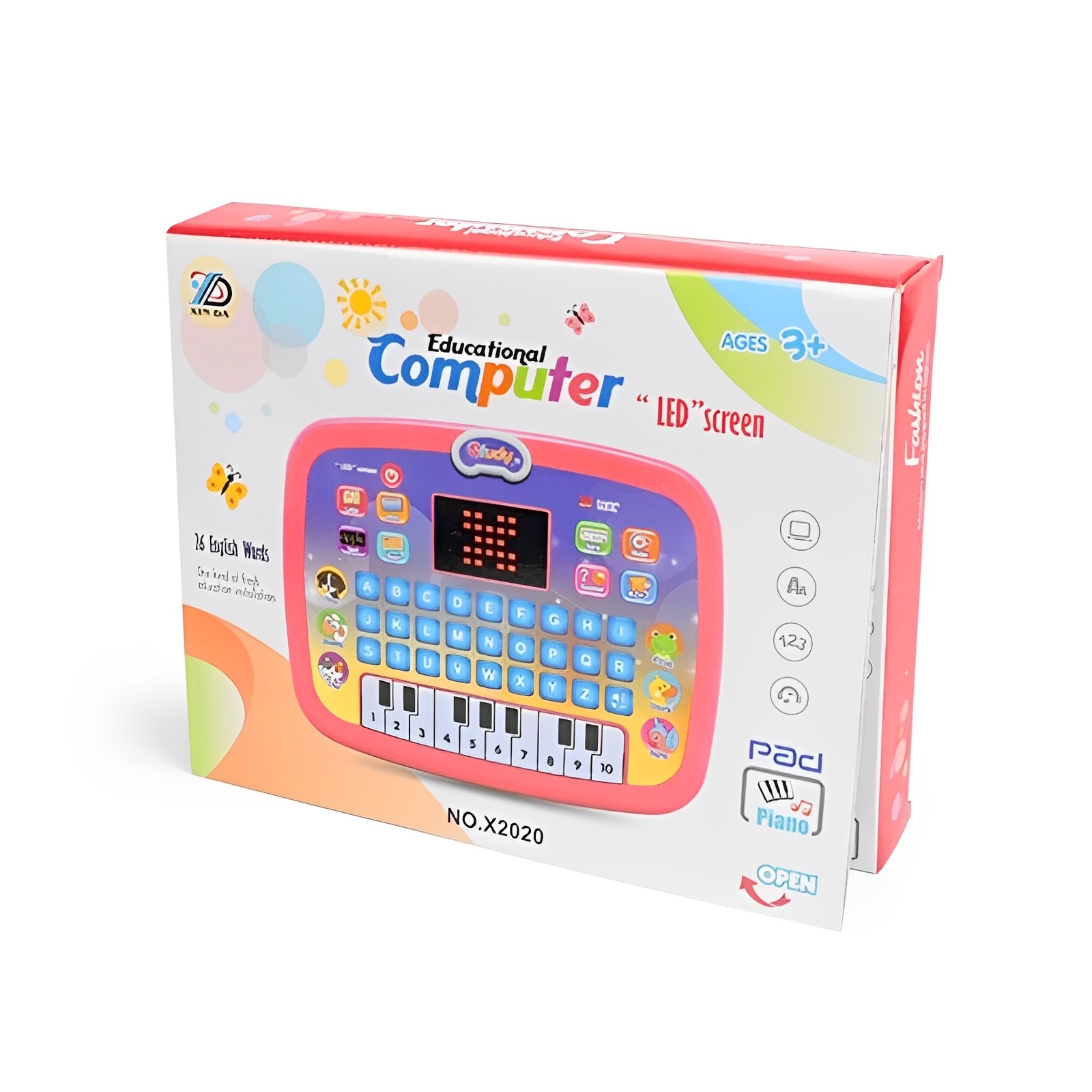 26 English Words Kids Learning Educational Tablet With Led Screen - Image 5