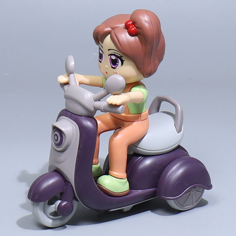 Cartoon Mini Interia Function Funny Motorbike Toy With 360 Degree Rotation Turn Up Function - Image 4