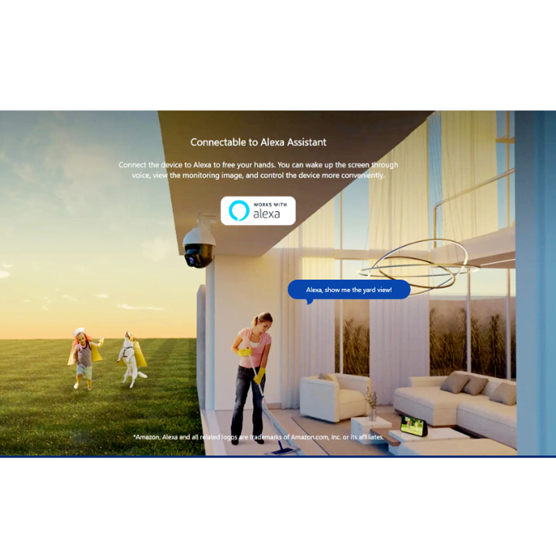 Tenda CH3-WCA 1080P Outdoor Wi-Fi Pan/Tilt Camera with Full-Color Night Vision, Alexa Support, and Smart Alerts - Image 3