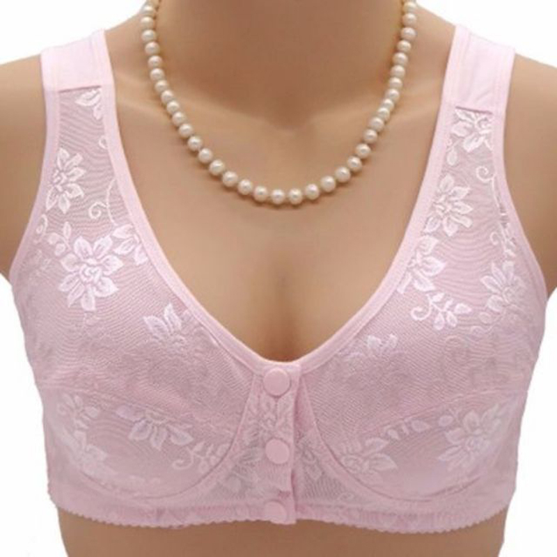 Women’s Thin And Comfortable Backless Front Closure Button Cotton Bra - Image 10