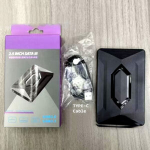 SATA III 2.5-Inch HDD/SSD External Enclosure – USB 3.1 Type-C, UASP Support, Tool-Free Design, Plug-and-Play