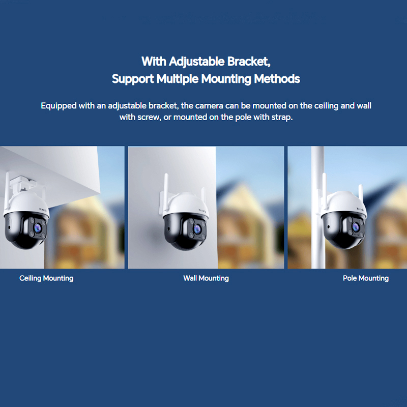 Tenda CH3-WCA 1080P Outdoor Wi-Fi Pan/Tilt Camera with Full-Color Night Vision, Alexa Support, and Smart Alerts - Image 14