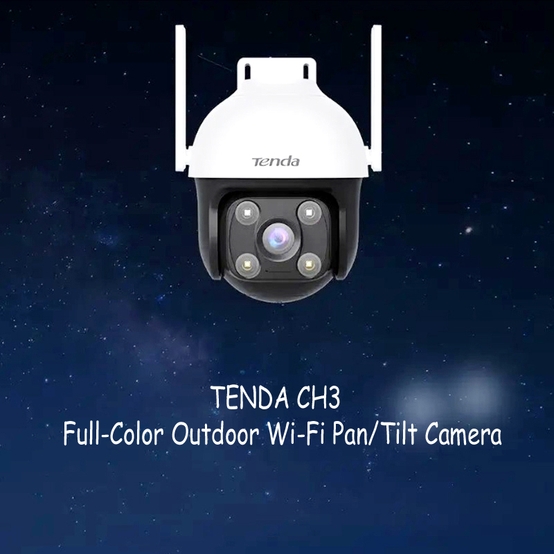 Tenda CH3-WCA 1080P Outdoor Wi-Fi Pan/Tilt Camera with Full-Color Night Vision, Alexa Support, and Smart Alerts - Image 9