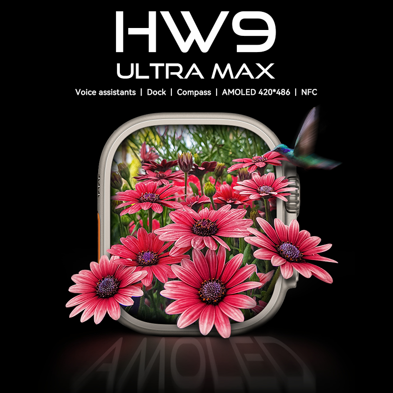 HW9 Ultra Max 2.2 Inch Amoled Screen Display Series 8 Smart Watch