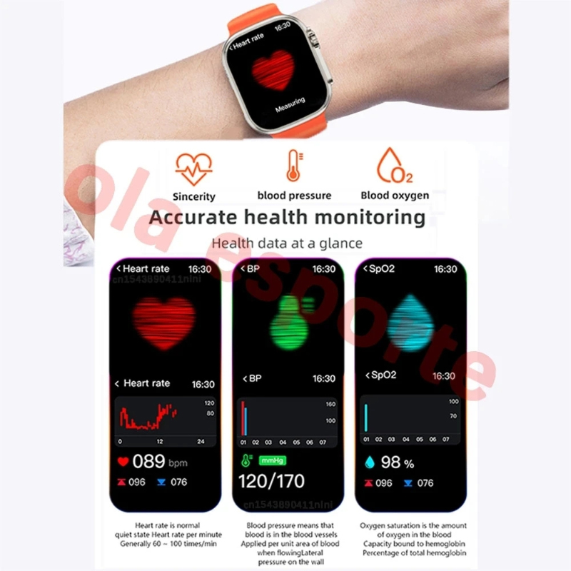 I8 Ultra Max 1.75 Inches HD Display Series 8 Bluetooth Call Smart Watch - Image 7