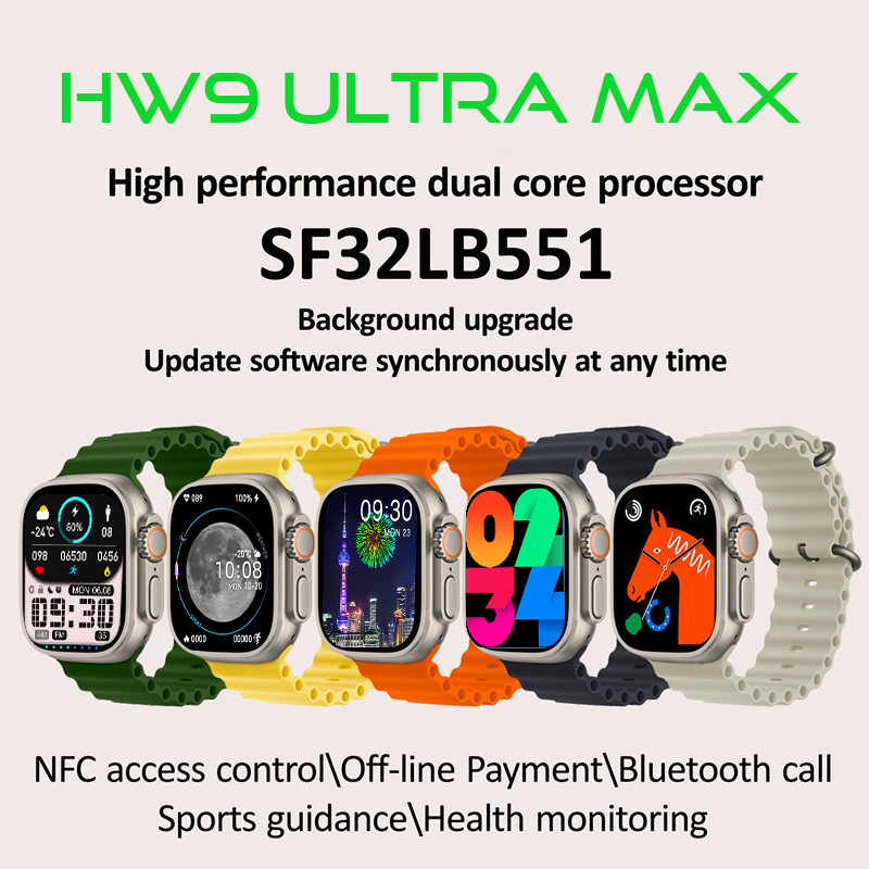 HW9 Ultra Max 2.2 Inch Amoled Screen Display Series 8 Smart Watch - Image 6