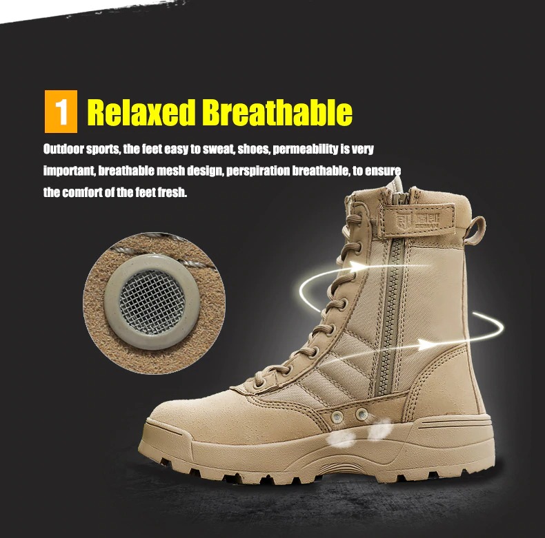 Long Outdoor Boots Breathable Desert Hiking DMS - Image 3