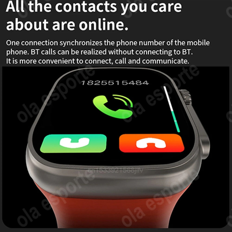 I8 Ultra Max 1.75 Inches HD Display Series 8 Bluetooth Call Smart Watch - Image 2