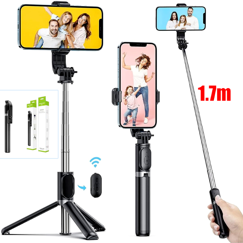 R1-L Bluetooth Selfie Stick Tripod – Extendable Up to 170 cm with Wireless Remote Control - Image 9