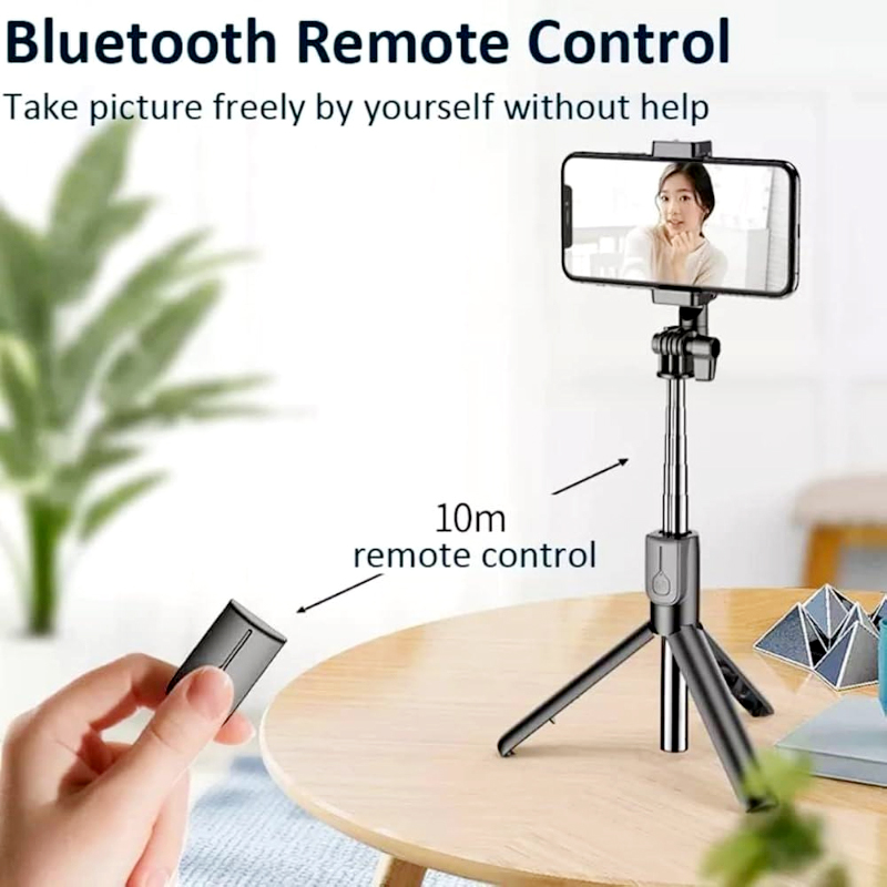 R1-L Bluetooth Selfie Stick Tripod – Extendable Up to 170 cm with Wireless Remote Control - Image 12