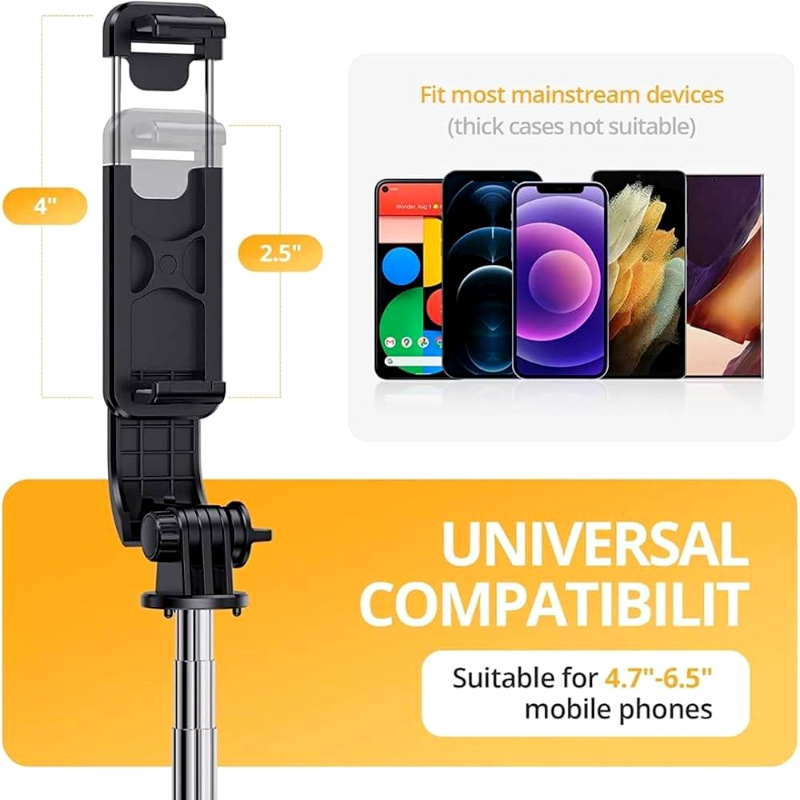 R1-L Bluetooth Selfie Stick Tripod – Extendable Up to 170 cm with Wireless Remote Control - Image 5