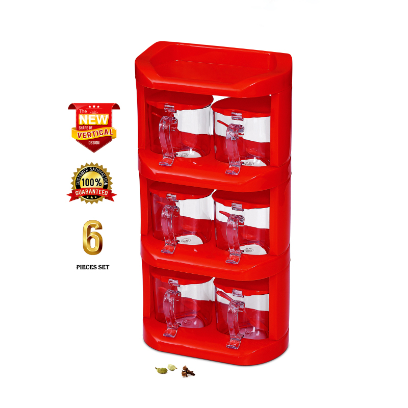 Pretty Neat 4 Tier New Vertical Style Spice Rack 6 PCs Set - Image 13