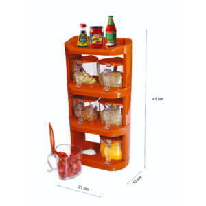 Pretty Neat 4 Tier New Vertical Style Spice Rack 6 PCs Set