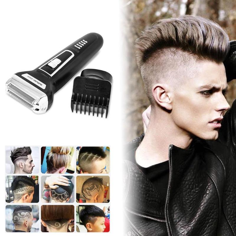 Kemei KM-6558 3 In 1 Electric Shaver Nose Hair Trimmer Double-Blades Beard Trimmer Shaving Machine - Image 8