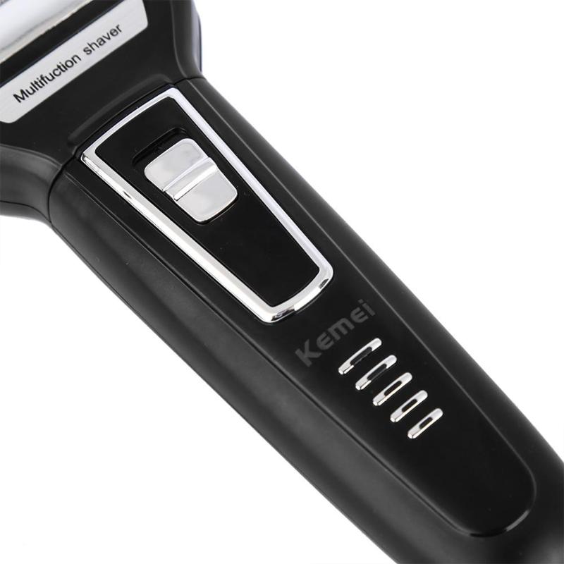 Kemei KM-6558 3 In 1 Electric Shaver Nose Hair Trimmer Double-Blades Beard Trimmer Shaving Machine - Image 3